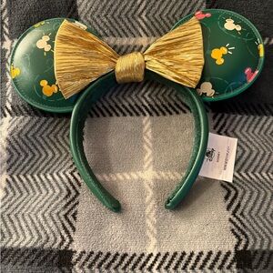 Disney Minnie Mouse green leather headband